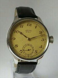 【送料無料】腕時計　クロノヴィンテージメンズスチールケースchrono pwc 1920s vintage wristwatch mens gift, steel case