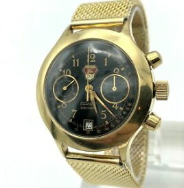 【送料無料】腕時計　ソージュアリークロノグラフゴールドメッキウォッチタキメータメンussr luxury poljot chronograph 3133 gold plated limited gaz watch tachymeter men