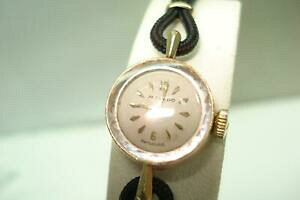 �y���������z�r���v�@�S�[���h���f�B�[�X���o�h���B���e�[�W�n���h���C���f�B���O�T�[�r�X14kt gold ladies movado wristwatch vintage hand winding professionally serviced