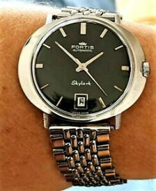 【送料無料】腕時計　レアゲンススイスフォーティススカイラークブレスレットサービスrare gents 1960s ss swiss fortis skylark automatic date bracelet watch serviced