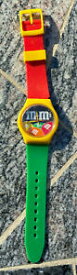 【送料無料】腕時計　キャンディプロモーションイエローレッドグリーンヴィンテージmamp;ms candy promo wrist watch yellow red green vintage 90s