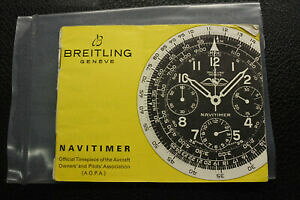 �y���������z�r���v�@���B���e�[�W�u���C�g�����O�i�r�^�C�}�[vintage breitling navitimer aopa instruction of use 1960