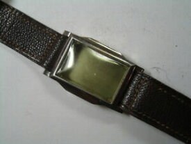 【送料無料】腕時計　ヴィンテージホワイトメタルケースnos vintage white metal rectangular wristwatch case c232