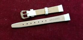 【送料無料】腕時計　クライスラーレザーウォッチストラップホワイトアンチkreisler genuine leather watch strap 13 mm white anti allergic