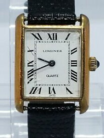 【送料無料】腕時計　ロンジンクォーツヴィンテージミリメートルローマlongines quartz vintage womens 22mm roman numeral watch