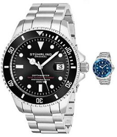 【送料無料】腕時計　スチュリングスイスプロフェッショナルダイブウォッチstuhrling mens swiss automatic 883 depthmaster professional dive watch