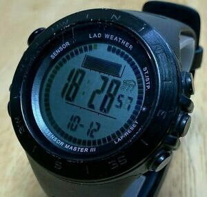 yzrv@XCXZT[}X^[YfW^NmEHb`obe[lad weather swiss sensor master iii mens digital chrono watch hours~ battery