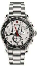 【送料無料】腕時計　ビクトリノックススイスアーミークロノクラシックメンズステンレススチールvictorinox swiss army chrono classic xls mens stainless steel watch date 241213