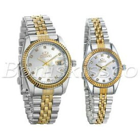 【送料無料】腕時計　カップルラインストーンステンレスクォーツアナログluxury rhinestone stainless steel quartz analog wrist watch for men women couple