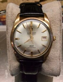 【送料無料】腕時計　ヴィンテージウォルサムオートクロンvintage waltham centennial 100 autochron 100j date automatic wristwatch