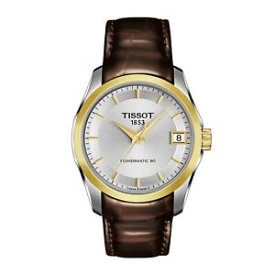 【送料無料】腕時計　ティソクチュリエデイトレザーストラップtissot couturier date leather strap