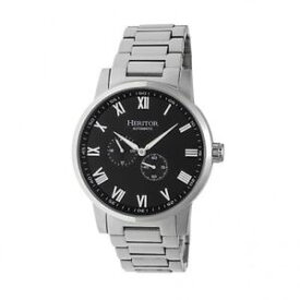 【送料無料】腕時計　ヘリトールロムルスメンズステンレススチールシルバーブレスレットウォッチheritor romulus mens automatic stainless steel silver bracelet watch hr6402