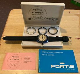 【送料無料】腕時計　メンズフォーティスフリッパーオリジナルボックスベゼルmens fortis flipper wristwatch december 1969 woriginal box amp; bezels