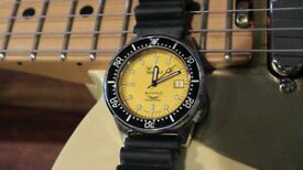 【送料無料】腕時計　スクアープロフェッショナルレアイエローsquale professional 1521 automatic wristwatch, rare yellow