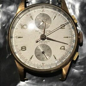 【送料無料】腕時計　クロノグラフスイスヴィンテージwatch chronograph swiss vintage gents mens 14kt runs great x49