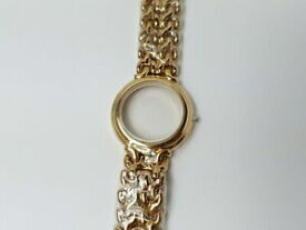 【送料無料】腕時計　ゴールドステンレススチールウォッチケースフロントクリスタルブレスレットaccurist ladies gold stainless steel watch case front, crystal amp; bracelet, nos