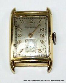 【送料無料】腕時計　ロンジンソリッドイエローゴールドカルマニュアルlongines 14k solid yellow gold cal 9l 17 jewels manual wind watch
