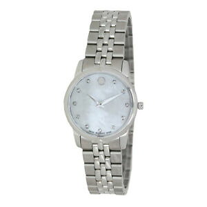 yzrv@oh}U[Iup[X`[uXbgNH[cEHb`movado museum 0606612 womens 28mm mother of pearl steel bracelet quartz watch