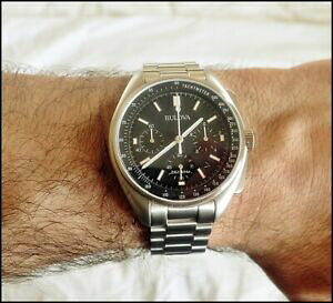 �y���������z�r���v�@�u���[�o�N���m�O���t���i�p�C���b�g�E�H�b�`�X�y�V�����G�f�B�V�����N���mbulova chronograph lunar pilot 96b258 watch ~ [bnib] special edition chrono