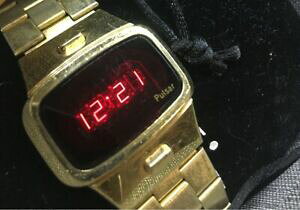 yzrv@pT[Be[WS[hBe[Wpulsar led uhr vintage gold led watch vintage