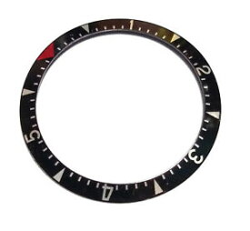 【送料無料】腕時計　ベゼルマグネトーレッドピップbezel insert 37mm x 31mm magneto w red pip sloped