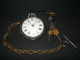 【送料無料】腕時計　アンティークウィリアムコングレーヴゼームーブメントソリッドシルバーポケットウォッチ