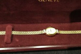 【送料無料】腕時計　レディースイエローゴールドウォッチ14k ladies yellow gold watch