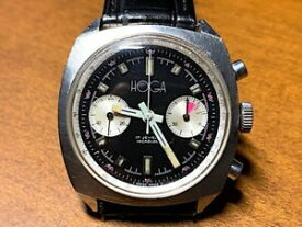 【送料無料】腕時計　ビンテージクロノグラフステンレスホガヴァルジューvintage, chronograph 2 reg wristwatch, stainless steel hoga, valjoux 23