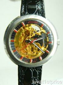 【送料無料】腕時計　ヴィンテージメンズヴァルカインジュエルスケルトンムーブオートウォッチvintage mens vulcain 22 jewel skeleton t54 movement auto watch runs great