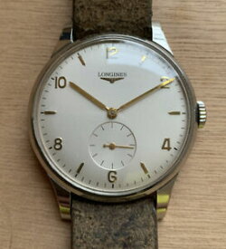 【送料無料】腕時計　オーバーサイズロンジンタイム1950s oversize ss longines time only 1268z wristwatch