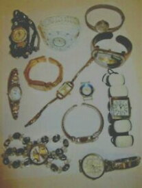 【送料無料】腕時計　ロットレディースコスチュームウォッチブレスレットジュエルジュジュジュネーブクォーツインカvtg lot 12 ladies costume watch bracelets jeweled geneva, quartz, inca, id