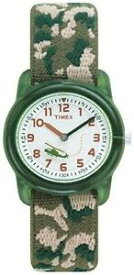 【送料無料】腕時計　マシンキッズヘリコプターカモフラージュナイロンtimex t78141, time machines kids helicopter camoflage nylon elastic watch