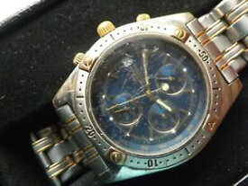 【送料無料】腕時計　ヴィンテージステンレスケースヨンガーブレッソンクォーツクロノグラフa vintage gents stainless steel cased yonger amp; bresson quartz chronograph watch