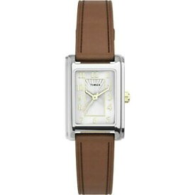 【送料無料】腕時計　ブラウンレザーウォッチメリデンtimex tw2u06100, womens brown leather rectangle watch, meriden