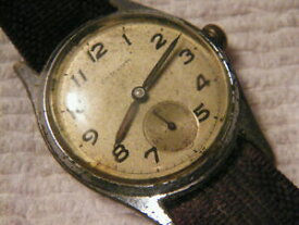 【送料無料】腕時計　ヴィンテージワズワーススイスvintage wadsworth swiss small wristwatch w sunken second hand, military