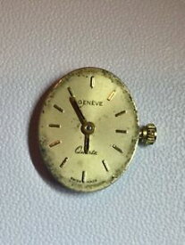 【送料無料】腕時計　アンティークジュネーブクォーツリストウォッチスイスムーブメントジュエルスチームパンクantique geneve quartz wrist watch swiss movement 4 jewels steampunk