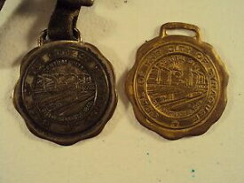 【送料無料】腕時計　シラキュースアンティークウォッチフォブシールロットlot of 2 seal of syracuse ny antique watch fobs