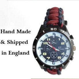 【送料無料】腕時計　グレナディアガードパラコードウォッチparacord watch with grenadier guards grg colours a great gift