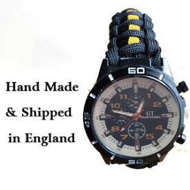 【送料無料】腕時計　スタッフォードシャーパラコードウォッチparacord watch with the staffordshire regiment sr colours a great gift