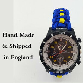 【送料無料】腕時計　キングスパラコードウォッチparacord watch with kings troop rha colours a great gift