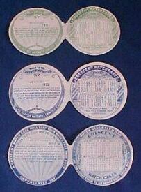 【送料無料】腕時計　ヴィンテージクレセントウォッチケースペーパーカレンダー3 vintage crescent watch case paper calendar insert 1898 1900 1901