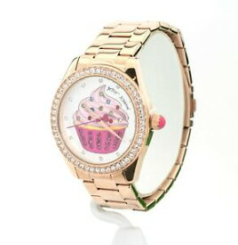 【送料無料】腕時計　ベッツィージョンソンカップケーキステンレススチールウォッチbetsey johnson womens cup cake stainless steel watch 37214492rgd220,