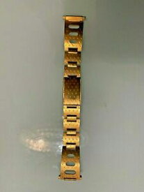 【送料無料】腕時計　ヴィンテージメンズスイゾゴールドステンレススチールエンドvintage mens suizo gold stainless steel part watch bracelet with 19mm ends