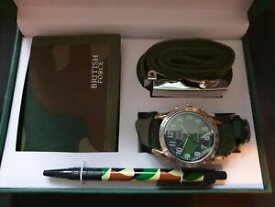 【送料無料】腕時計　ベルトペンコンパスセットmens british force watch belt pen wallet and compass gift set with gift box