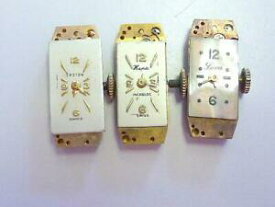 【送料無料】腕時計　ヴィンテージクロトンヘナレディース3 vintage croton hena luva ladies 17 jewels wrist watch movement rectangle