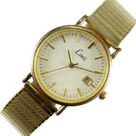 【送料無料】腕時計　メンズゴールドメッキクォーツバイリミットボックスmens gold plated quartz wrist watch with date by limit gift boxed