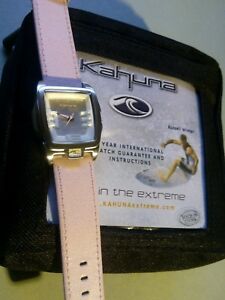 【メール便無料】腕時計　カフナクォーツレディースピンクbnip ladies striking kahuna quartz watch pink leather