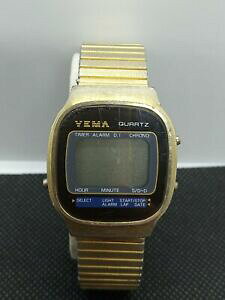 �y���������z�r���v�@�����g�����B���e�[�W�N�H�[�c���^���h�[��montre vintage quartz yema metal dore ref s638