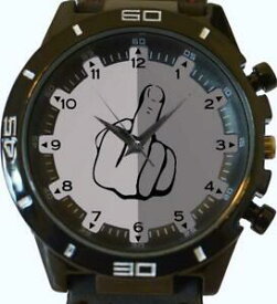 【送料無料】腕時計　ユニークmiddle finger funny rude unique gift wrist watch for men women fast uk seller