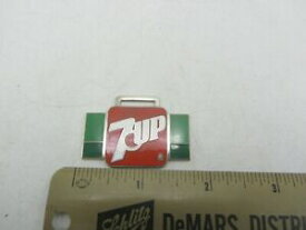 【送料無料】腕時計　ヴィンテージレアアップソーダロゴエナメルフォブvintage rare 7up 7 up soda beverage soft drink logo enamel watch fob